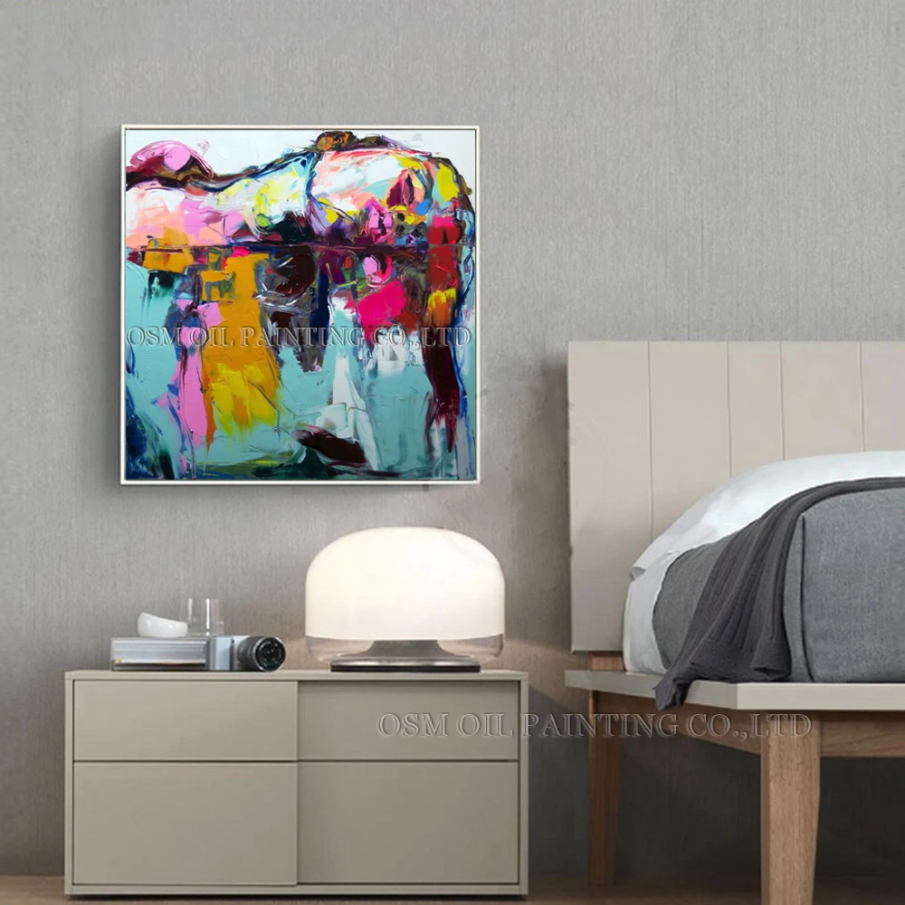 Превосходная художественная ручная роспись кинг-сайз портрет ниелли франсуиса