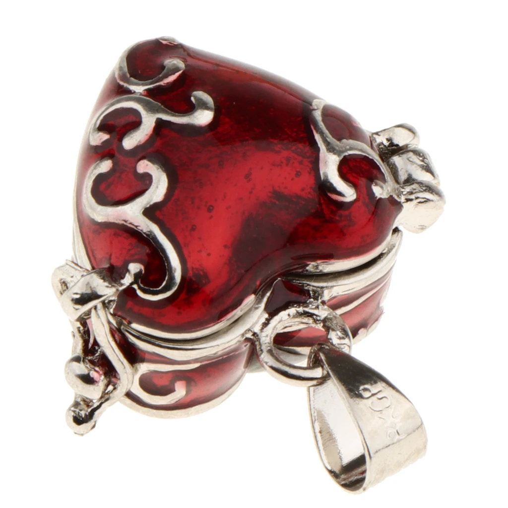 2 шт. эмалированная подвеска в форме сердца открытая сувенир на праха для