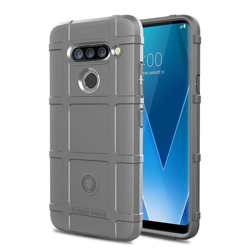Резиновый армированный чехол для LG V40 V35 V30S Plus V50 G8 ThinQ Силиконовый противоударный