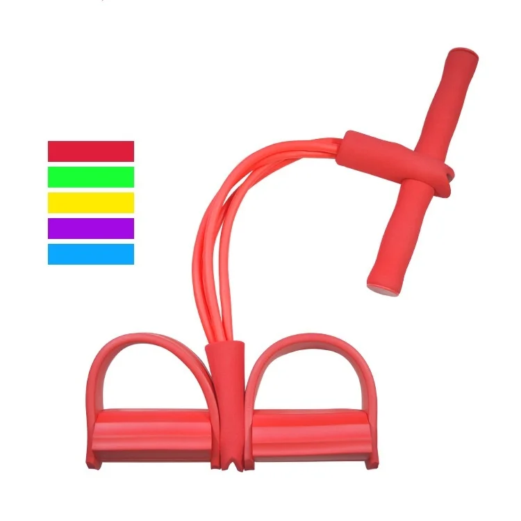 4 эластичные тянущиеся веревки-тренажеры для брюшного пресса ленты тренировок в