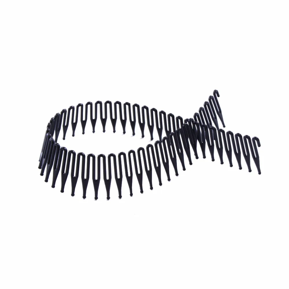 6PCS-PVC короткая Расческа с украшением в виде крыльев парик клип оснастки для парика/волос утка/наращивание волос/кружева бесклеевой парик-можно разрезать на части