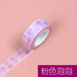 1 шт. DIY конфеты горячий цветок декоративная лента васи рулон декоративная клейкая бумага маскирующая лента самоклеящаяся лента скрапбук лента - Цвет: 5
