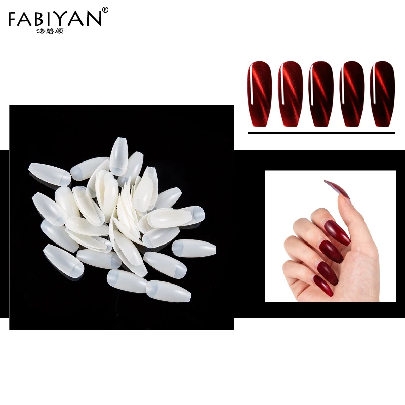 Накладные ногти для балерины 500 шт. полупокрытие маникюра