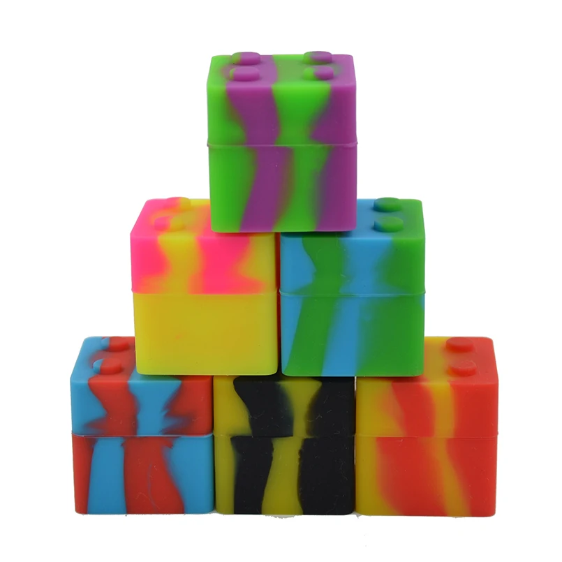 2 шт. квадратные антипригарные контейнеры для воска 11 мл|silicone wax|dab waxconcentrate container |