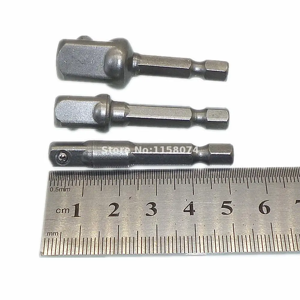 3 шт. набор адаптеров для розеток 1/4 &quotс шестигранным хвостовиком до 1/4&quot 3/8
