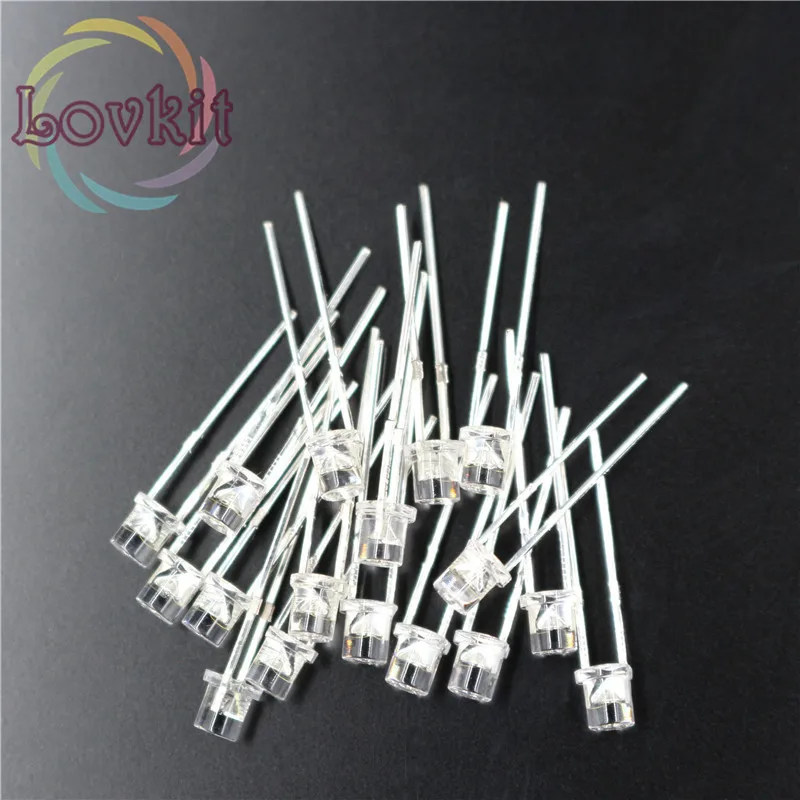 1000 шт./пакет высокое качество 3 мм с плоской вершиной зеленый светодиодный Urtal