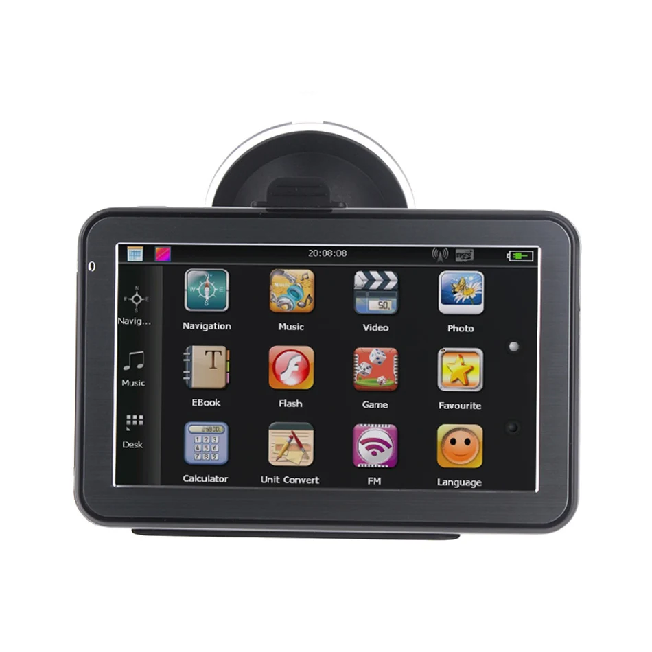 5 дюймов автомобиля GPS навигация с МТК 800 мГц+ WinCE 6.0+ FM передатчик+ mp3 для Маврикий африка