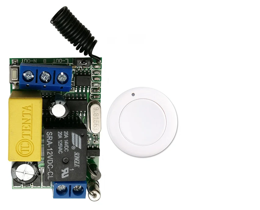 AC220V 1CH 10A RF беспроводной переключатель системы дистанционного управления