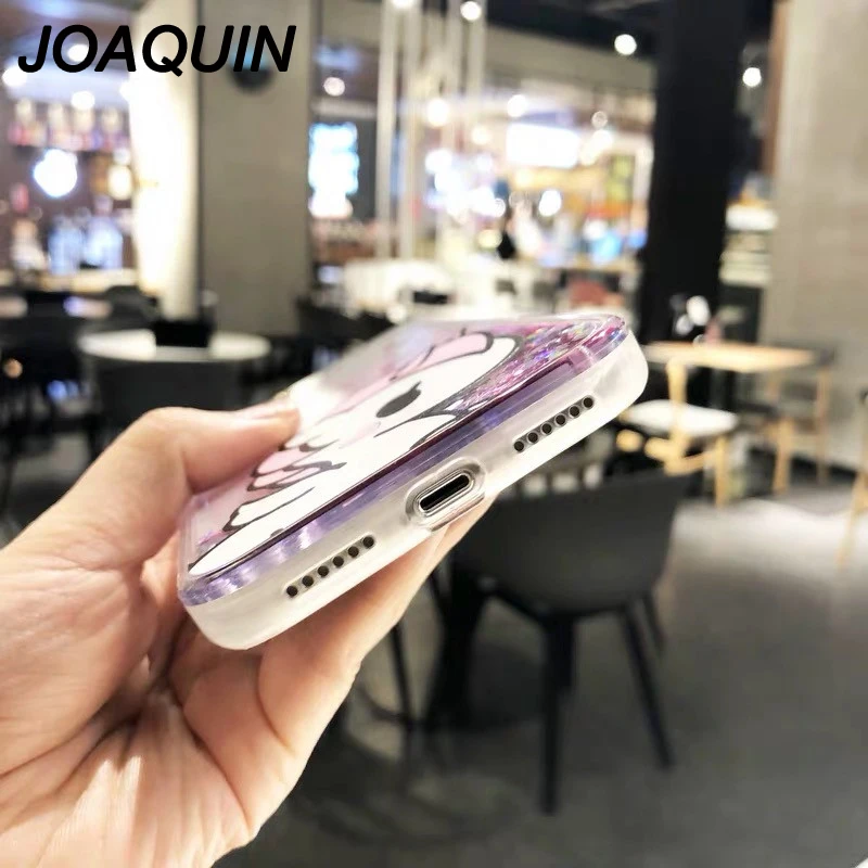 3D мультфильм розовый зыбучий песок Единорог Мягкий силиконовый жидкие Звезды