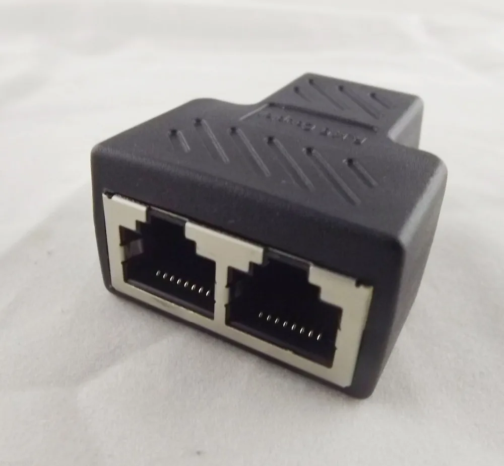 

Ethernet-сеть LAN, сетевой кабель RJ45 1-2 гнездовой разъем, разветвитель, адаптер, 1 шт.