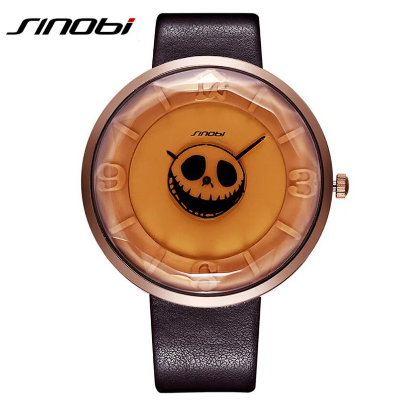 SINOBI известная марка Часы женщин искусственная кожа кварцевые наручные часы Дамы