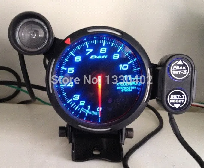 80 мм Автомобильный Тахометр Defi измеритель об/мин Универсальный шаговый