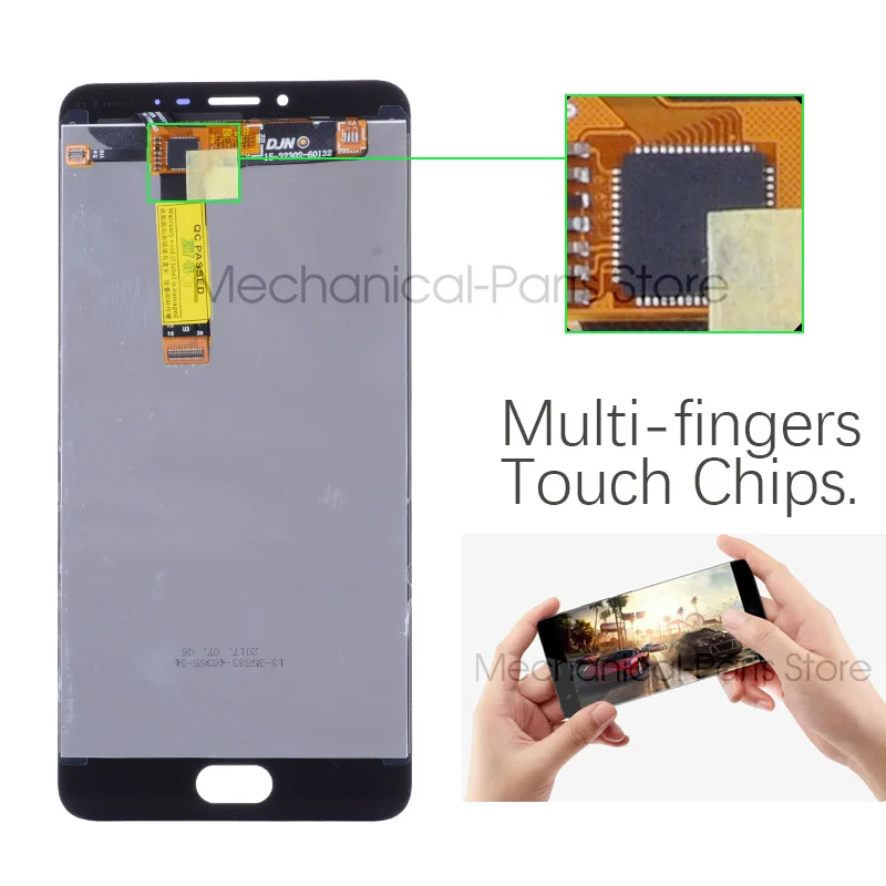 Дисплей для Meizu U20 LCD в сборе с тачскрином на рамке Оригинал 5.5'' черный