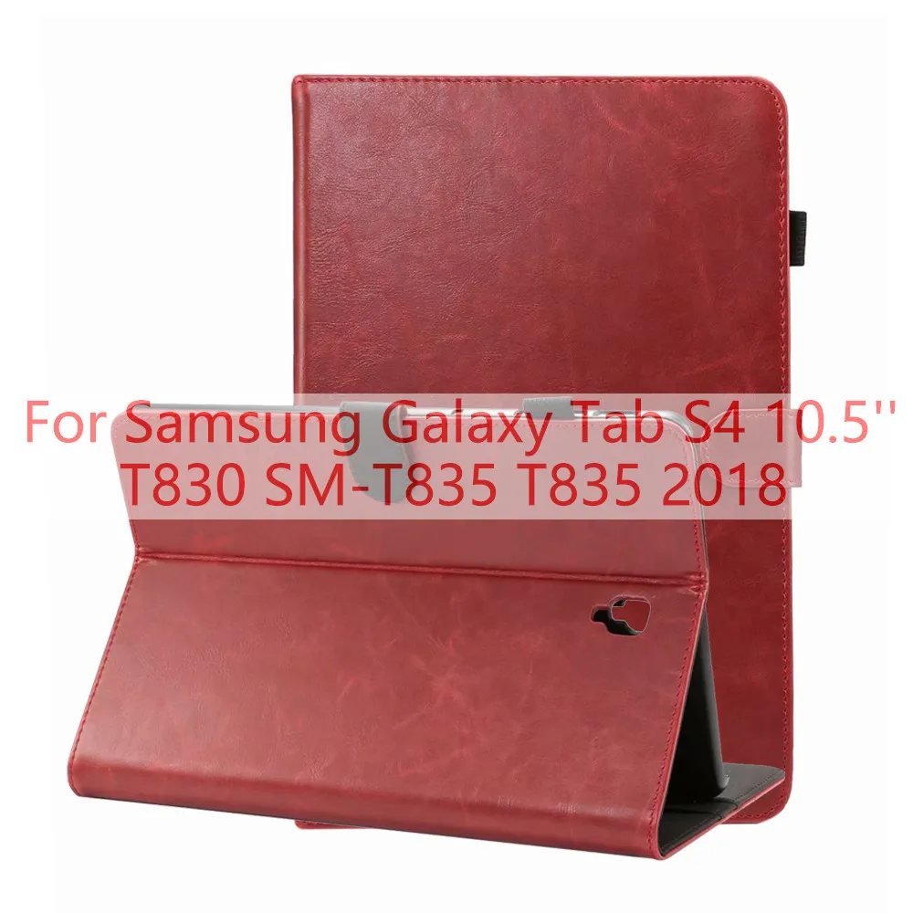 PU Wine Red Для samsung Galaxy Tab S2 S3 9,7 SM-T810 SM-T813 T815 T819 SM-T820 T825 чехол для samsung Galaxy Tab S4 10,5 ''T830 SM-T835 T835 - Цвет: PU Wine Red
