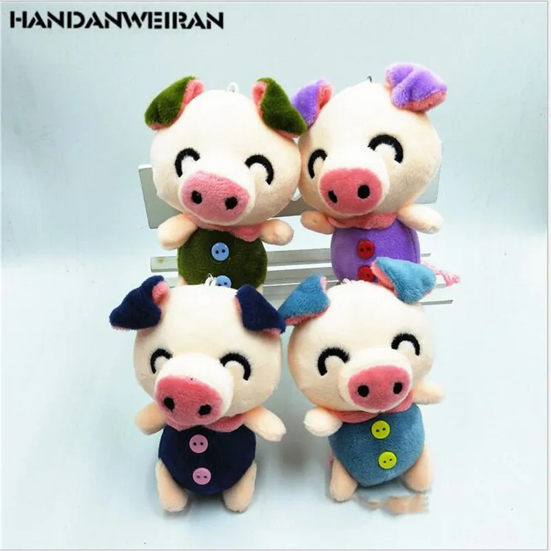 1 шт. милые мини-плюшевые игрушки Свинья детский брелок мигающие кулоны-куклы