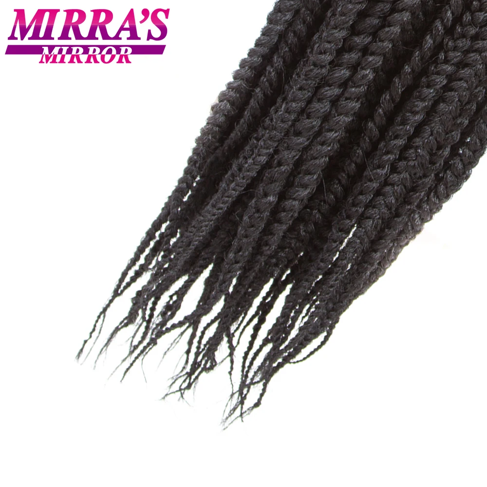 Mirra'S зеркало 1" 18" коробка косички волосы крючком Наращивание волос Синтетические косички волос серебристо-серый цвет жука 24 пряди/упаковка