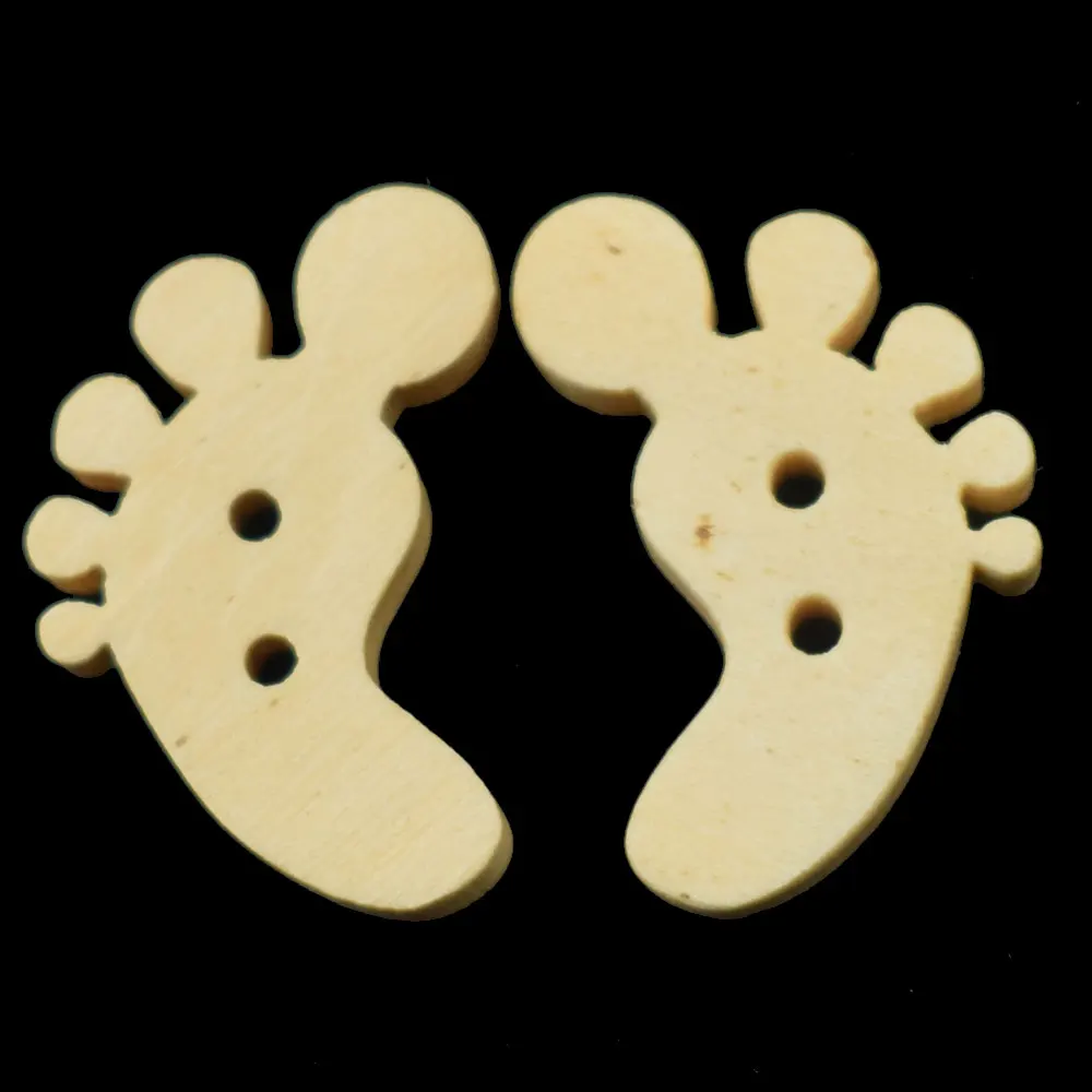 100 шт. деревянные кристаллы для пуговиц с 2 отверстиями|Пуговицы| |