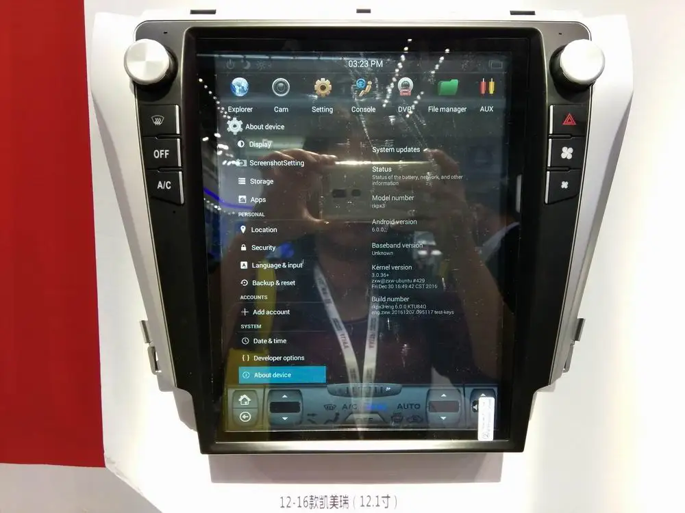 12,1 inch вертикальный Тесла стиль Android 8,1 Автомобильная dvd-навигационная система Радио для Toyota Camry 2012 2013 px6 carplay