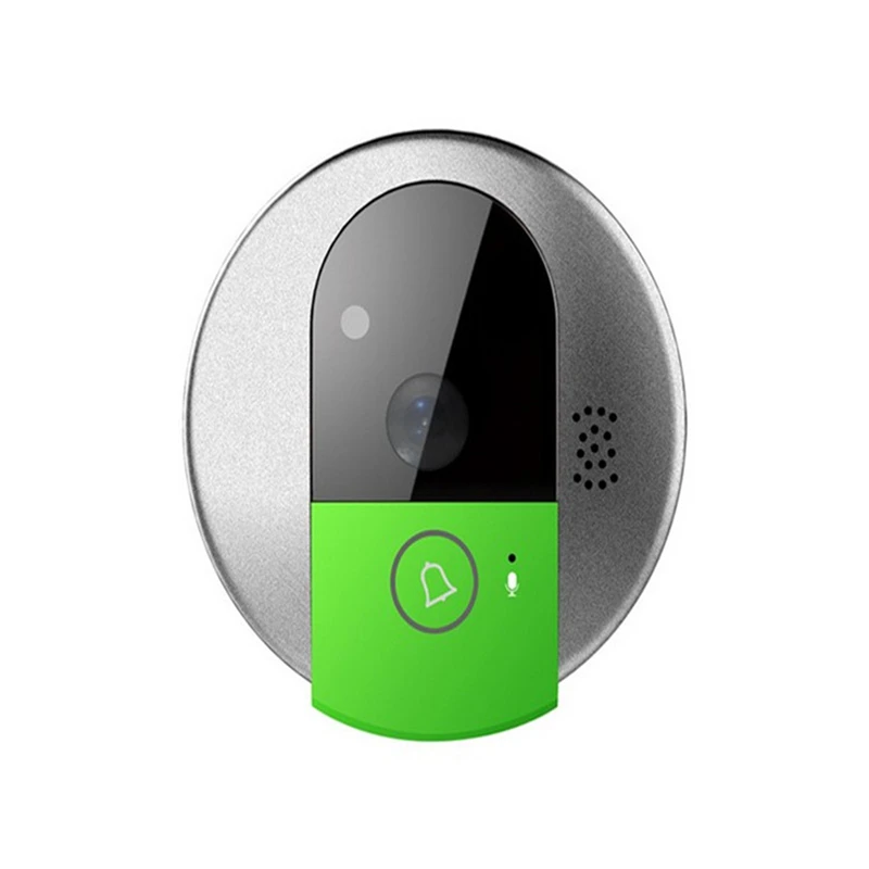 

IP-дверная камера HD 720P, беспроводная, Wi-Fi, ИК, ночное видение, двустороннее аудио, видеодомофон, широкоугольная камера безопасности камера дом...
