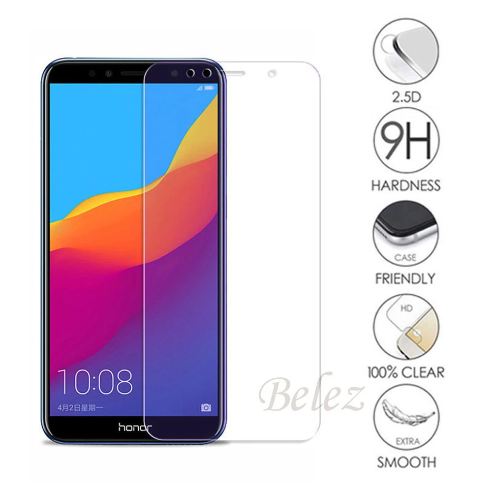 2 шт. закаленное стекло для huawei Honor 7C AUM-L41 Русская версия 5," экран протектор чехол на Honor 7C крышка Стекло защитный