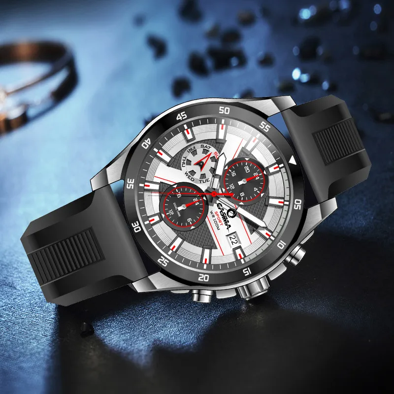 Часы наручные CASIMA мужские кварцевые брендовые модные спортивные