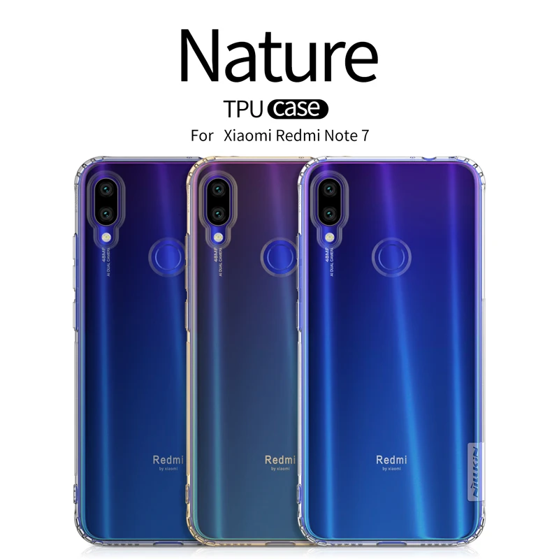 Ультратонкий силиконовый чехол для Xiaomi Redmi Note 7 Nillkin из ТПУ 0 6 мм|Бамперы| |