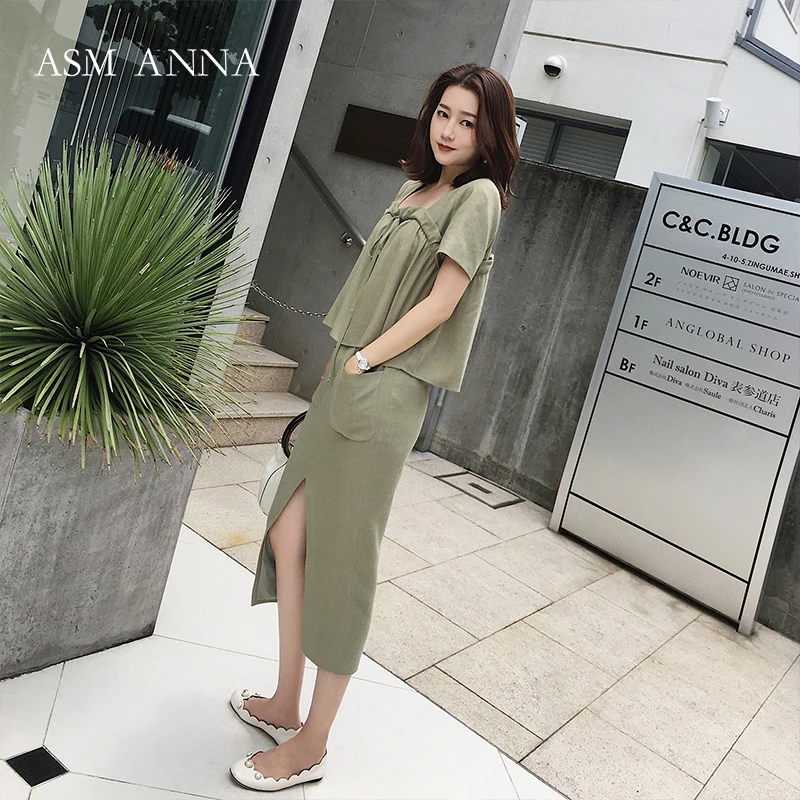 Новинка 2018 летняя женская одежда элегантный милый стильный комплект из двух