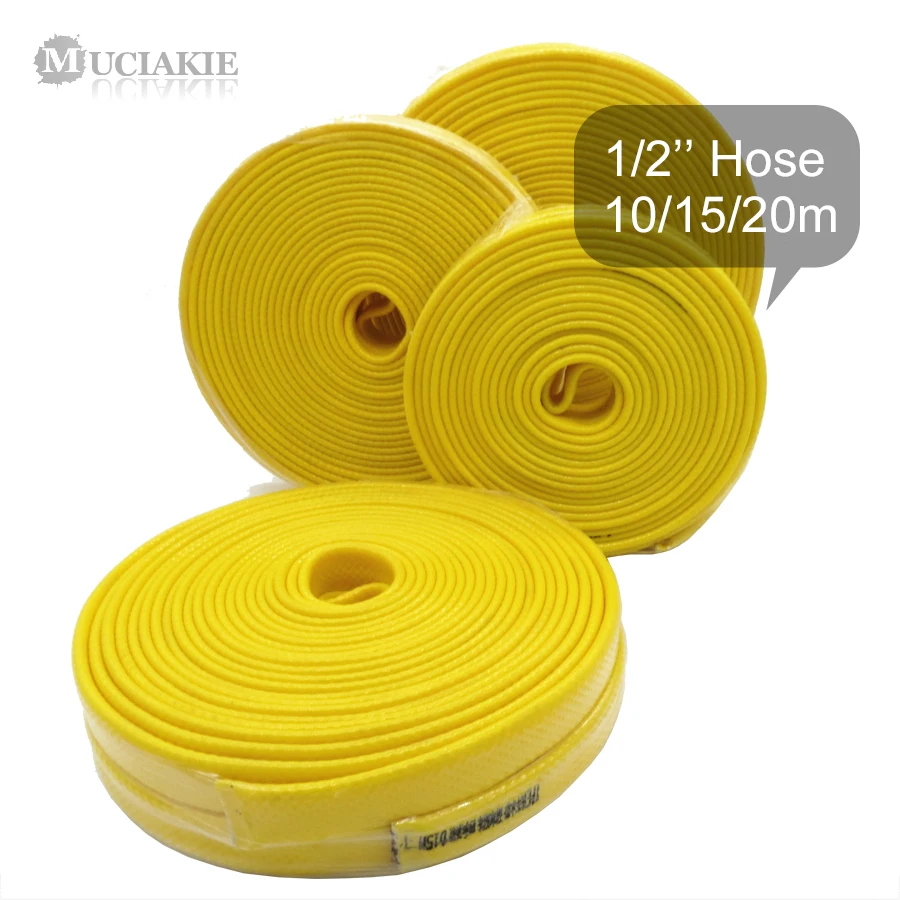 Muciakie 10/15/20 м 1/2 ''желтый сад шланг холодной сопротивление Совместимость водяной шланг трубки газон трубы