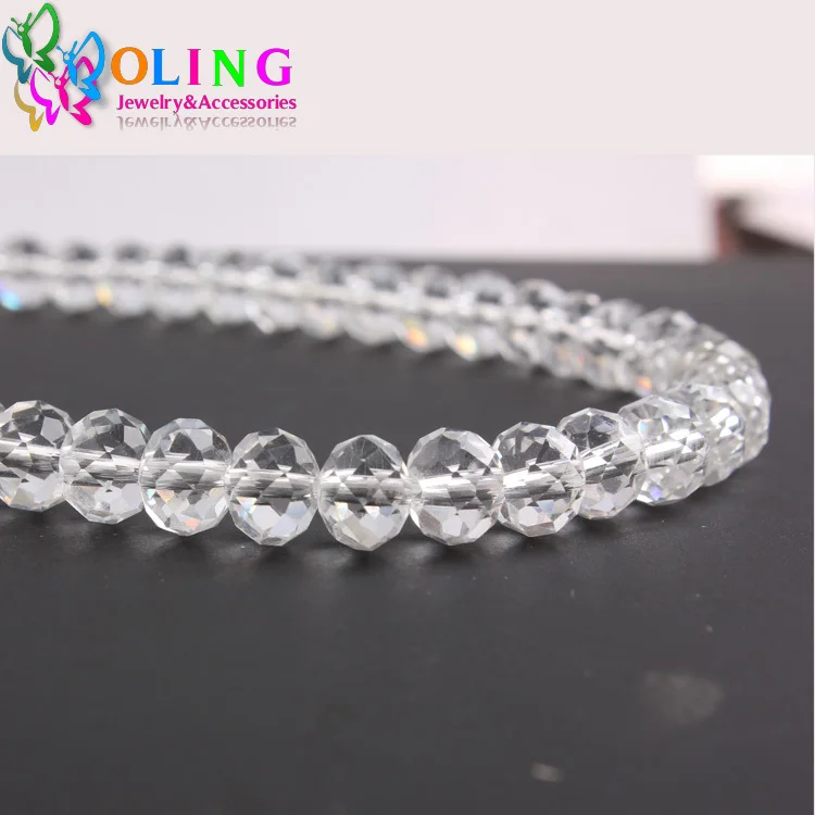 

Bead 2019 new 8MM 70pcs glass beads Crystal Style Faceted Flat round women earrings Bracelet choker necklace jewelry making