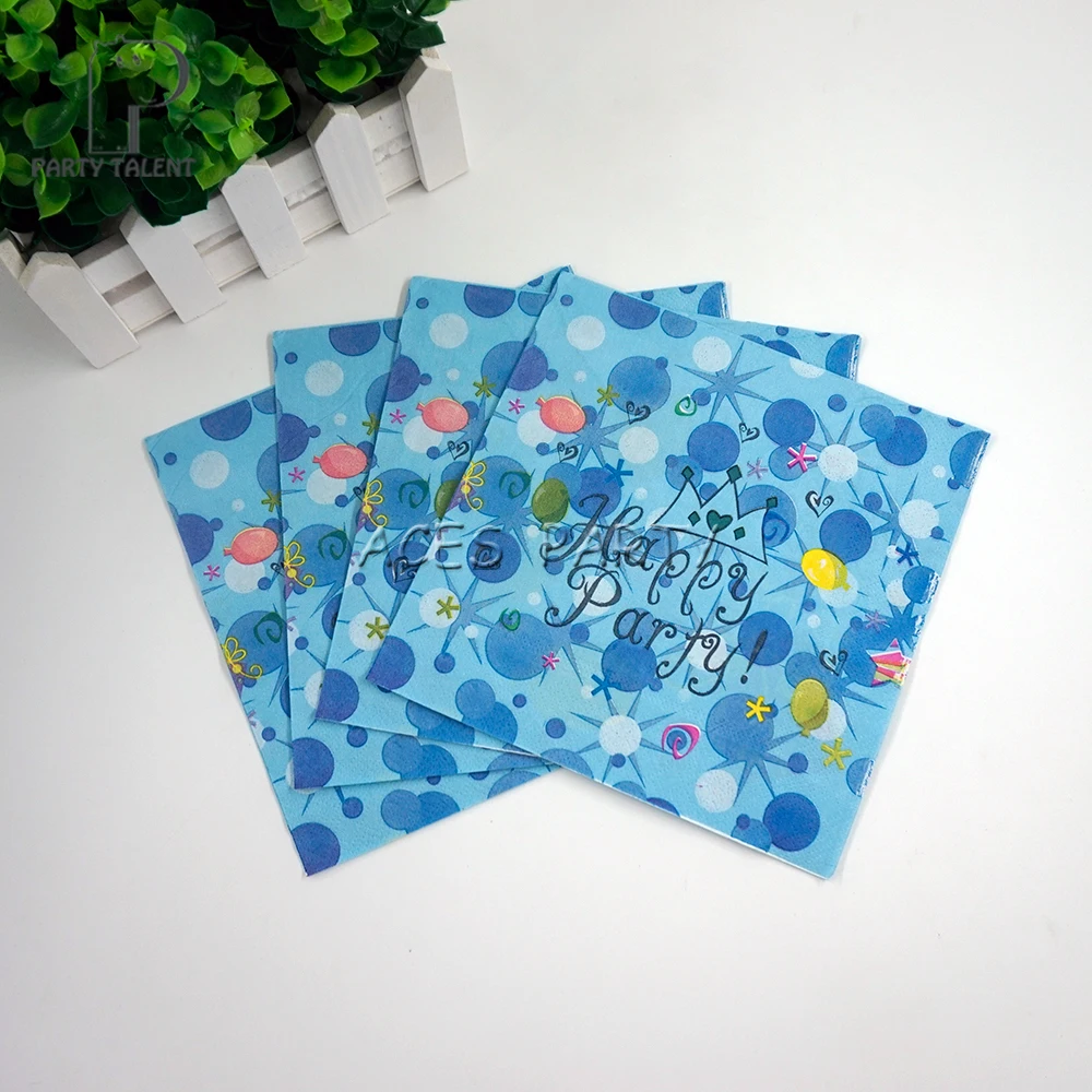 Вечерние принадлежности 20 шт. салфетки для мальчиков Детские вечерние на день