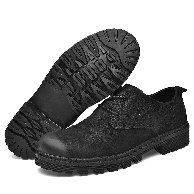CLAX Men Shoes Genuine Leather Spring Autumn Casual Shoe Male Walking Footwear Soft Black Fashion | Обувь