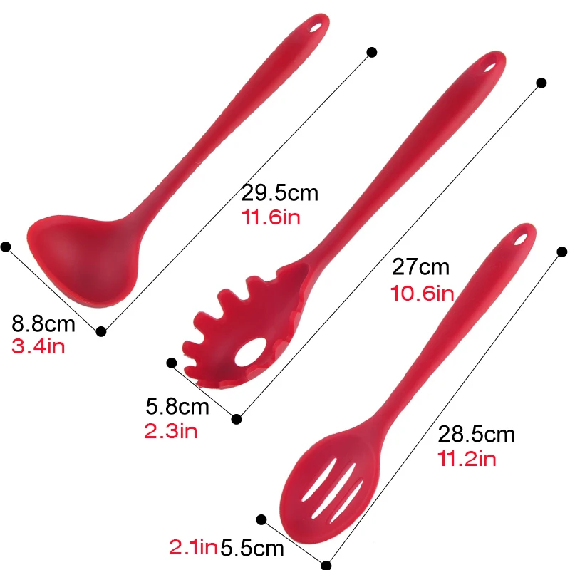 10 шт. набор силиконовой посуды термостойкие щипцы лопата лопатка кистей ложки