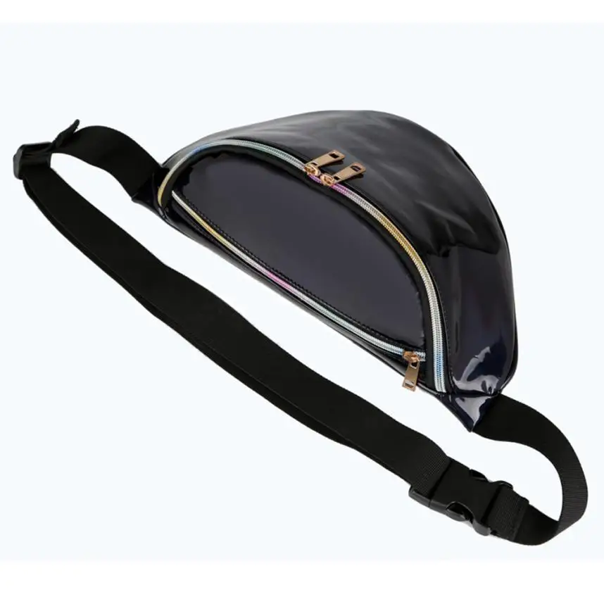 Последняя мода унисекс нейлоновая поясная сумка из лазерной кожи на плечо