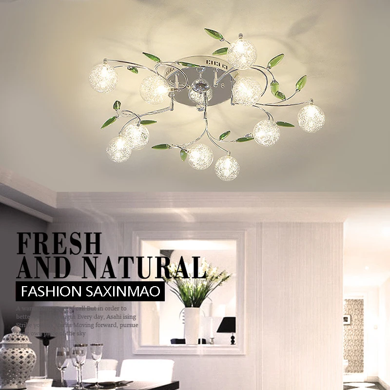 LED living room lighting ceiling lamp garden minimalist atmosphere art circular bedroom Ceiling lights AC110-240V | Лампы и освещение