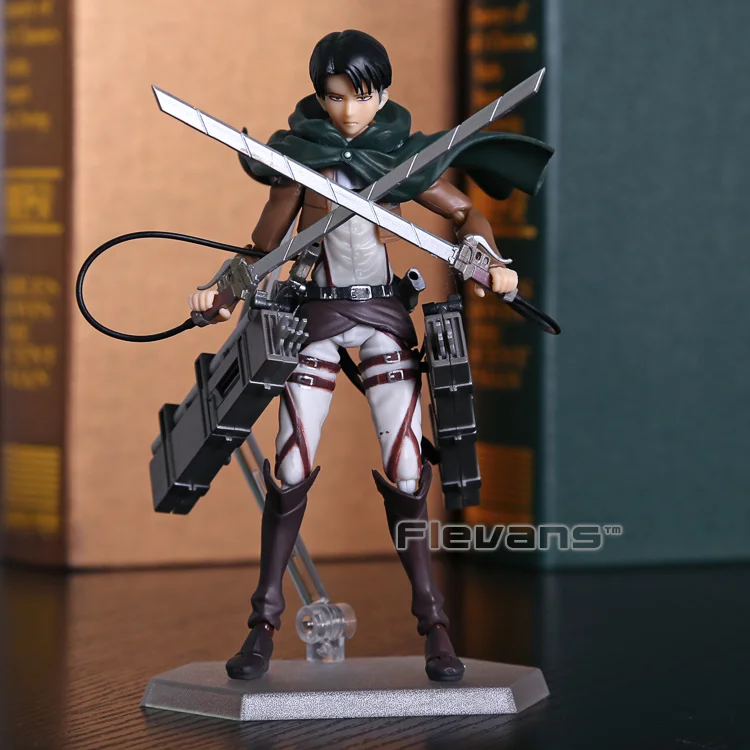 Аниме атака на Титанов Эрен Микаса Аккерман Леви риваиль Figma 203 207 213 ПВХ фигурка модель игрушки