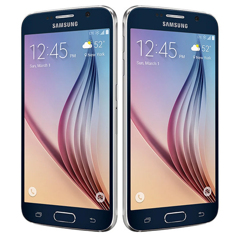 Разблокированный мобильный телефон samsung Galaxy S6 4G LTE 3g ram 32G rom 5," 16.0MP Восьмиядерный WiFi NFC Смартфон