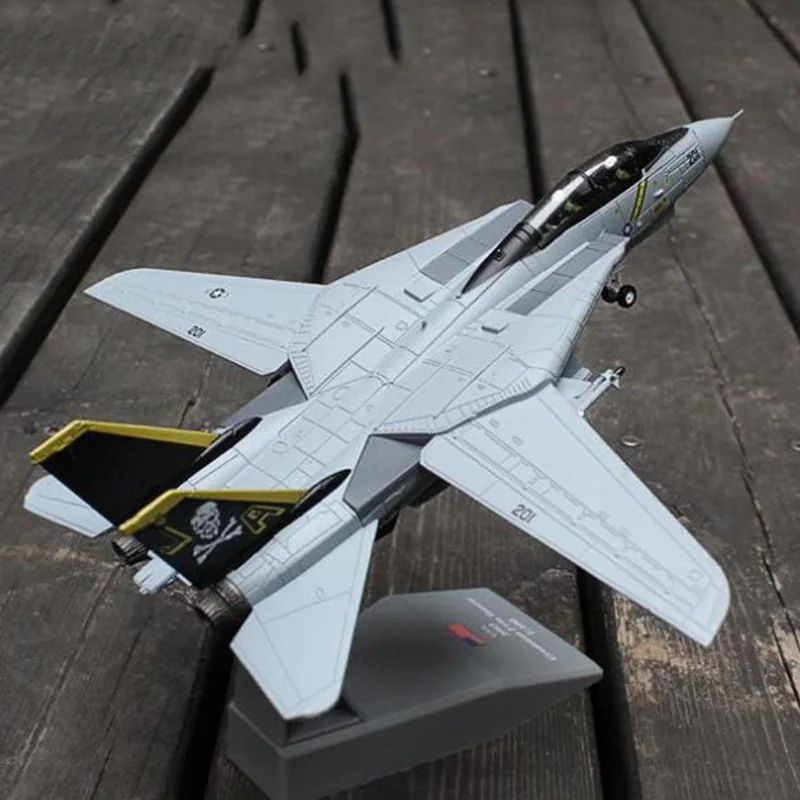 Масштаб 1/100 военная модель игрушки F14 фотокот AJ200 искусственный боец США ВМС армия