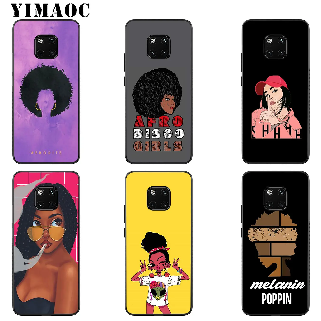 YIMAOC 2bunz Melanin Poppin Aba афро девушки тонкий мягкий чехол для телефона Huawei Mate 30 20 10 Pro Lite