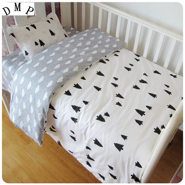 

Promotion! 3PCS Cartoon Cute Baby Crib Cotton Bedding set baby bed set (Duvet Cover+Sheet+Pillowcase)