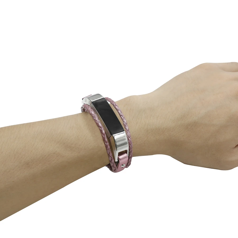 Высококачественный роскошный ремешок из натуральной кожи для часов браслет Fitbit