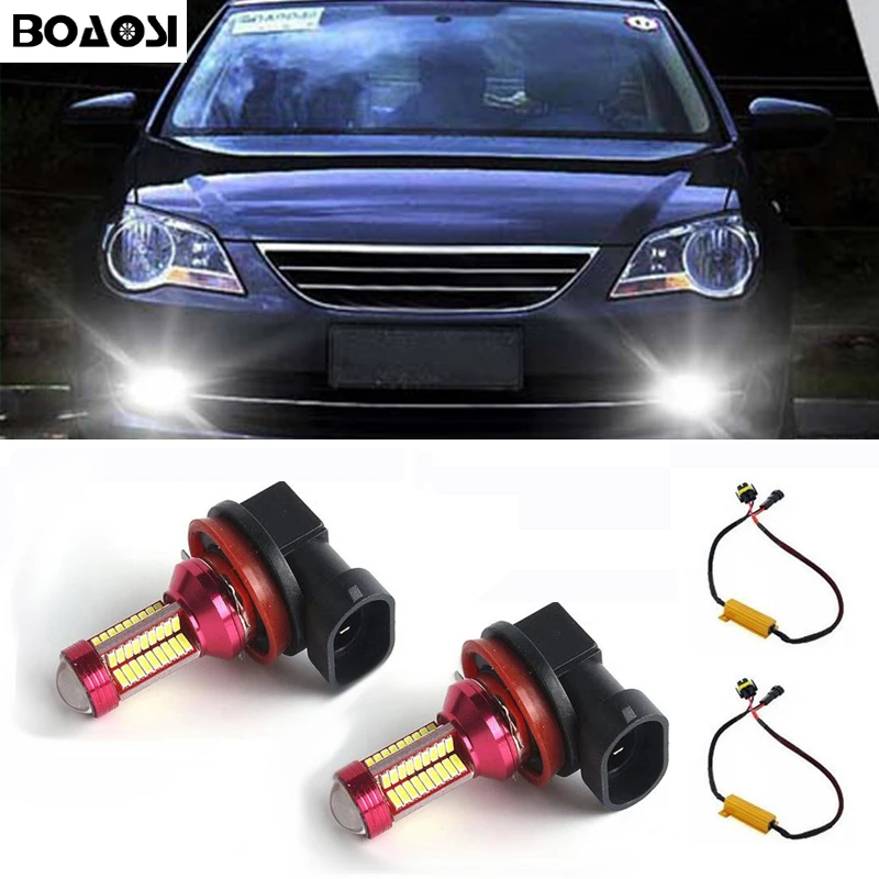 BOAOSI 2x супер белый 9006 HB4 CREE чип 4014 светодиодный туман светильник дальнего света