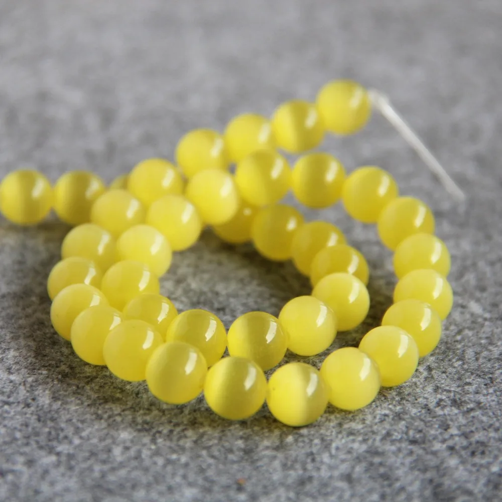 Новинка для ожерелья и браслета 10 мм желтые стеклянные бусины мексиканские