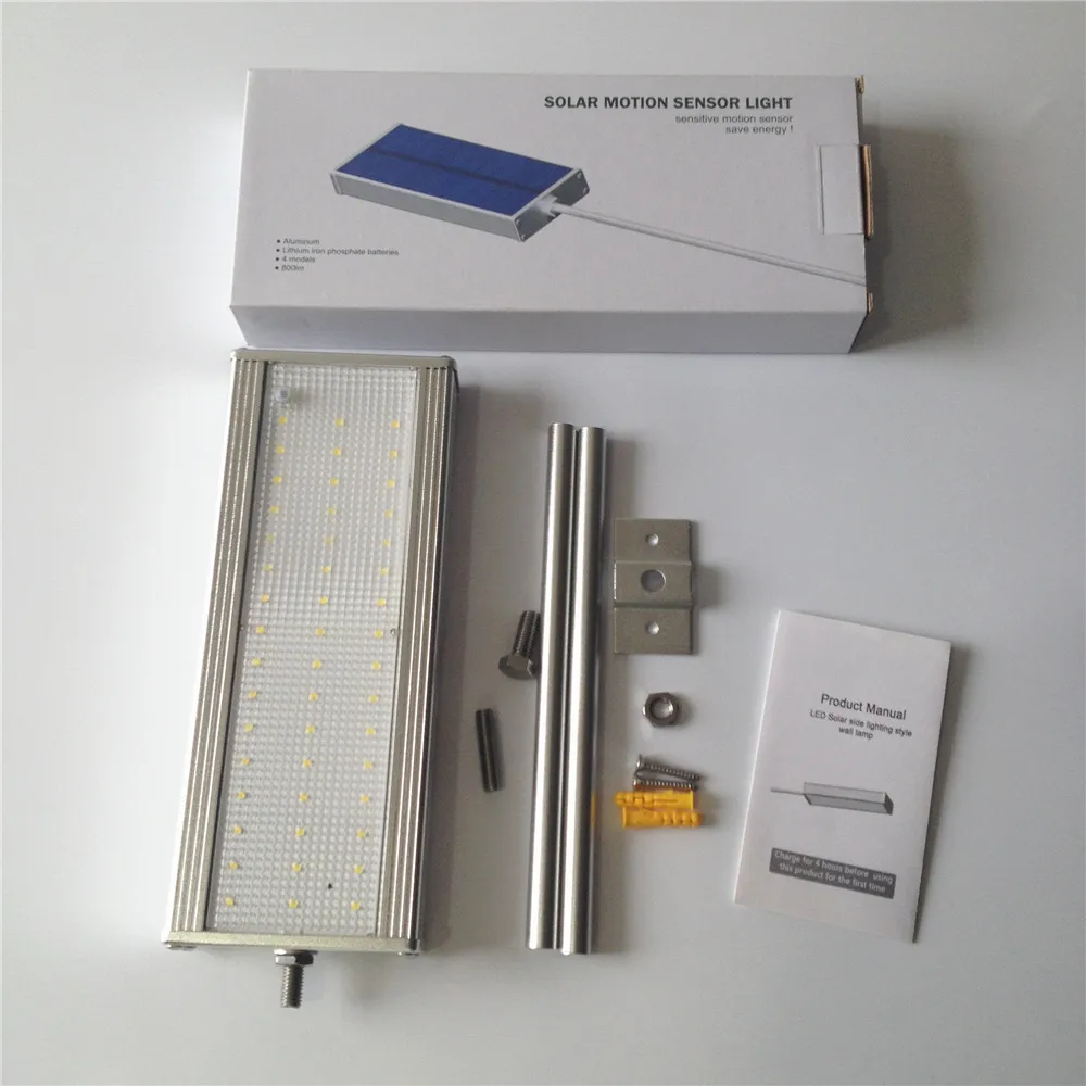 Супер яркий 48LED Солнечный свет Oudoor Микроволновая печь Радар сенсор настенный