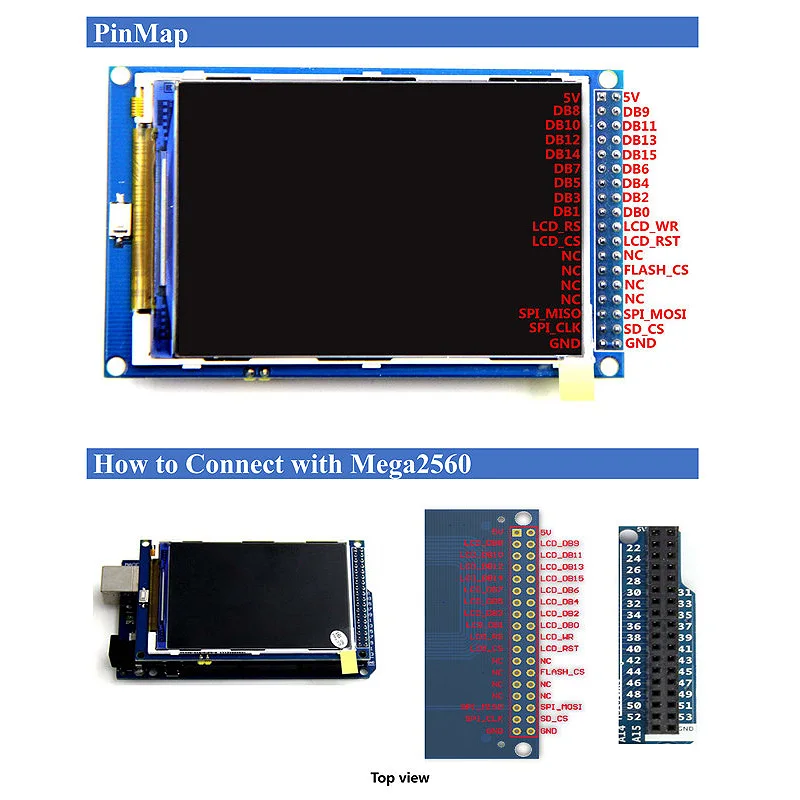 3 5-дюймовый TFT ЖК-экран модуль Ultra HD 320X480 для Arduino MEGA 2560 R3 платы | Электронные