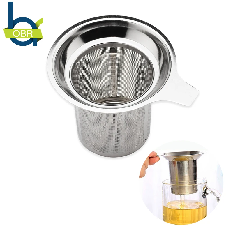 Сетчатый дуршлаг OBR из нержавеющей стали держатель для чайного фильтра Ситечка