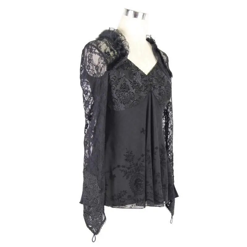 Devil Fashion женский кружевной короткий топ TT051|Футболки| |