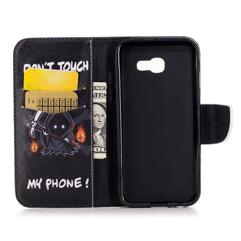 Кожаный чехол с откидной крышкой чехлы для телефонов Samsung Galaxy A3 A5 2017 A320 A520 SM A320F|case