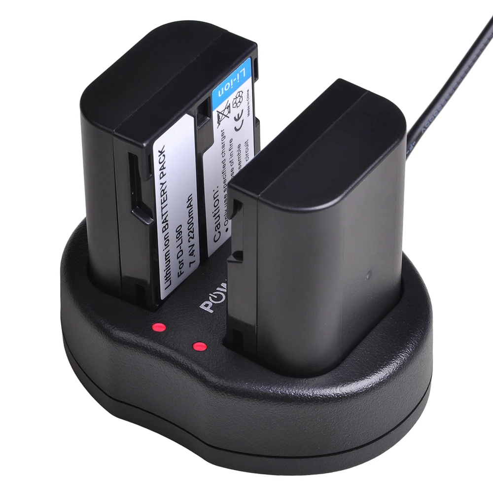 2 шт. D-LI90 DLi90 D Li90 Батарея akku+ USB Зарядное устройство для Pentax K-7 K-7D K-5 K-5 II 645D K01 z1 K-3 K-3 II 645Z L15