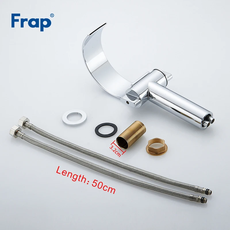 Frap Новый латунный Смеситель для раковины установленный на палубе Однорычажный