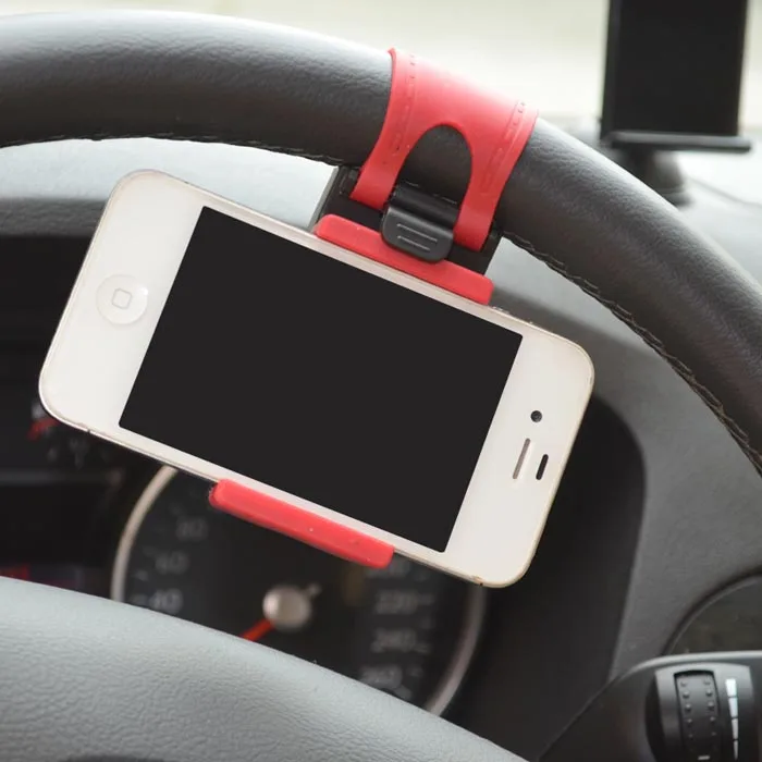 Автомобильный держатель на руль для iPhone 8 7 7Plus 6 6s Samsung Xiaomi Huawei мобильный телефон GPS